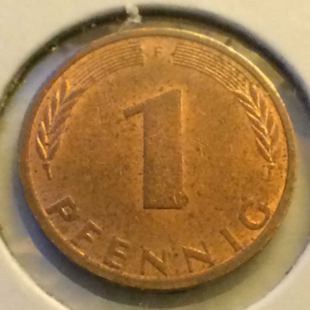 Germany 1975 F 1 Pfennig ( 1pf ) - Obverse
