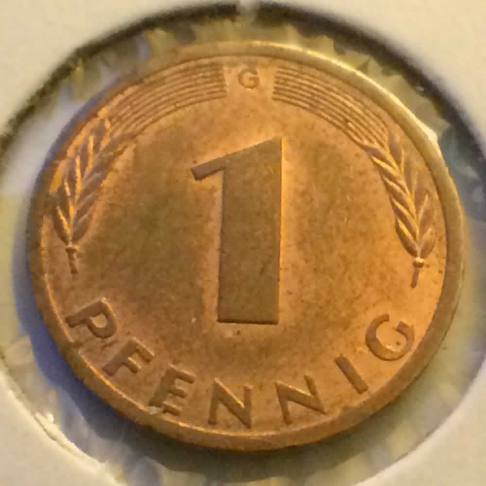 Germany 1977 G 1 Pfennig ( 1pf ) - Obverse