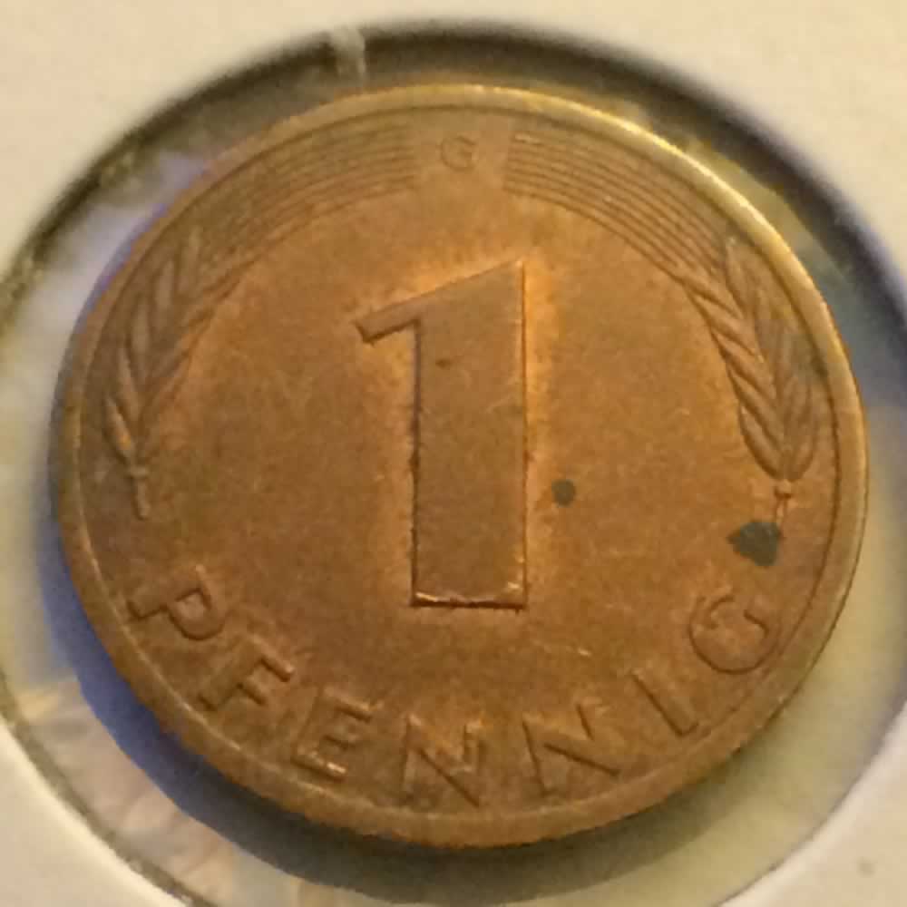 Germany 1978 G 1 Pfennig ( 1pf ) - Obverse