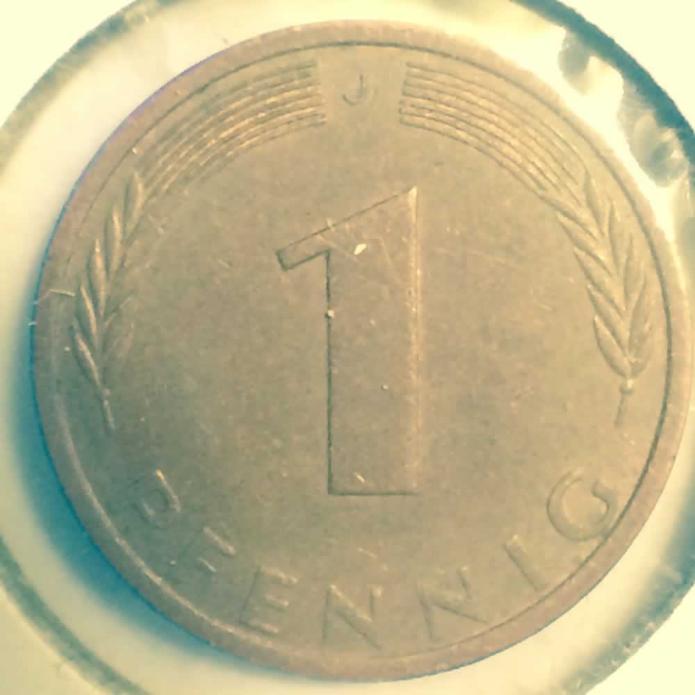 Germany 1972 J 1 Pfennig ( 1pf ) - Obverse
