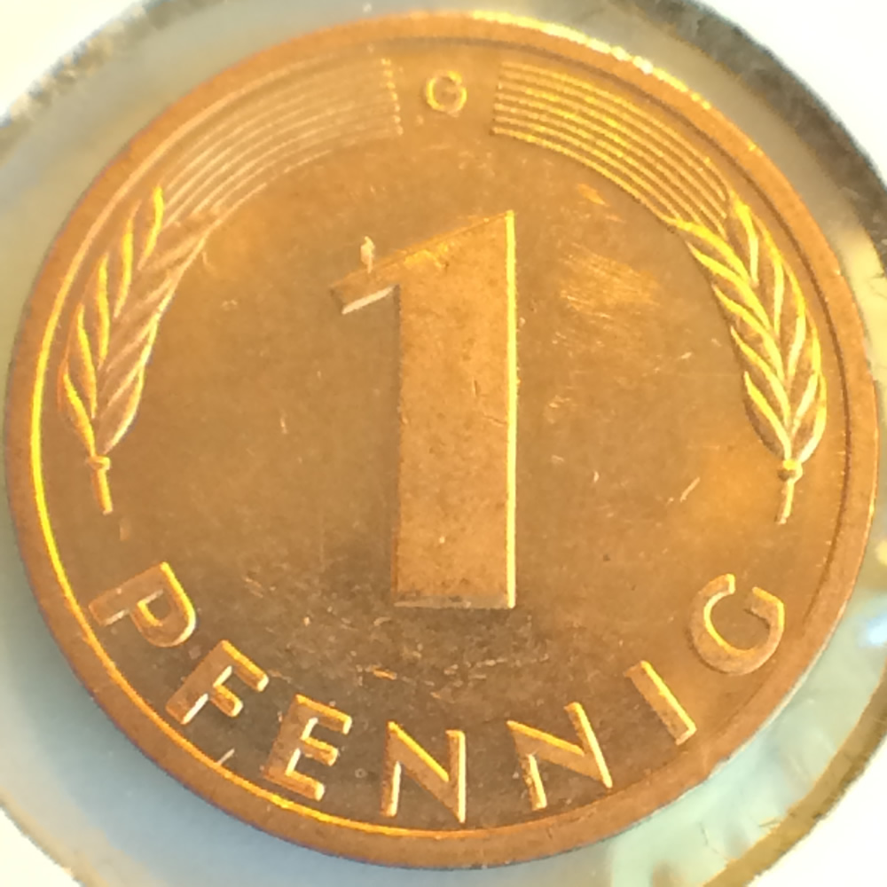 Germany 1995 G 1 Pfennig ( 1pf ) - Obverse