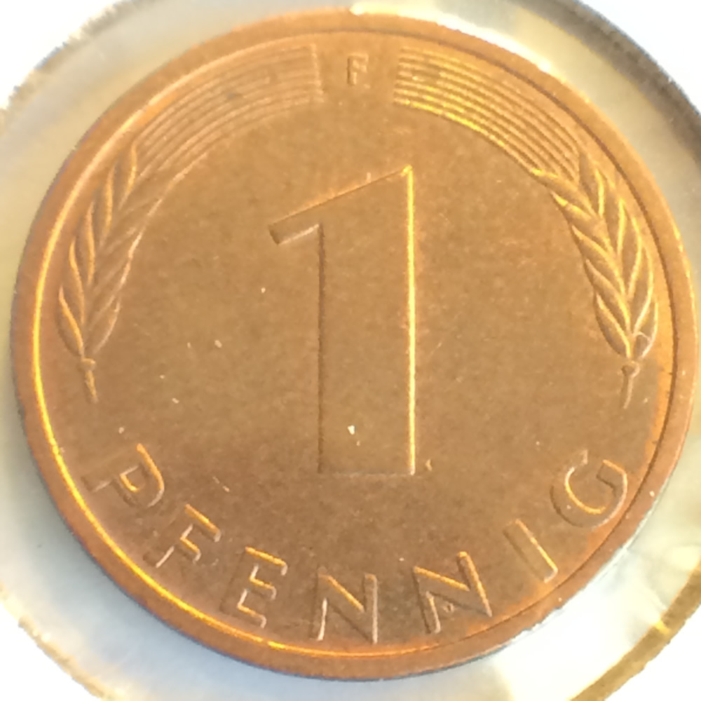 Germany 1995 F 1 Pfennig ( 1pf ) - Obverse