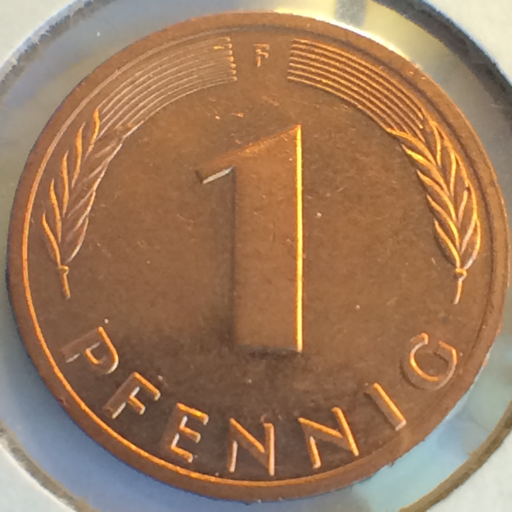 Germany 1991 F 1 Pfennig ( 1pf ) - Obverse