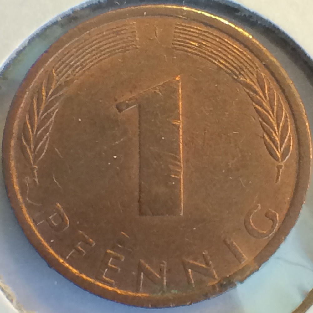 Germany 1971 J 1 Pfennig ( 1pf ) - Obverse