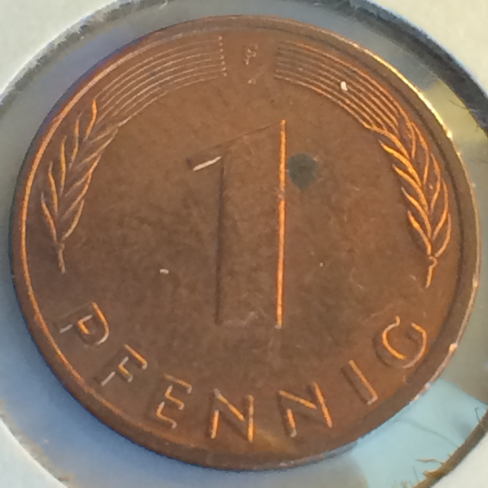 Germany 1996 F 1 Pfennig ( 1pf ) - Obverse