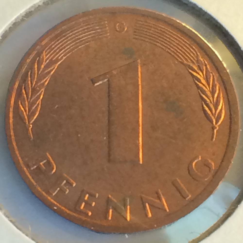 Germany 1996 G 1 Pfennig ( 1pf ) - Obverse