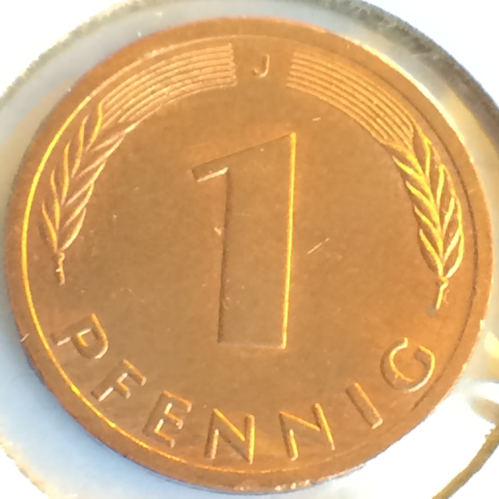 Germany 1994 J 1 Pfennig ( 1pf ) - Obverse