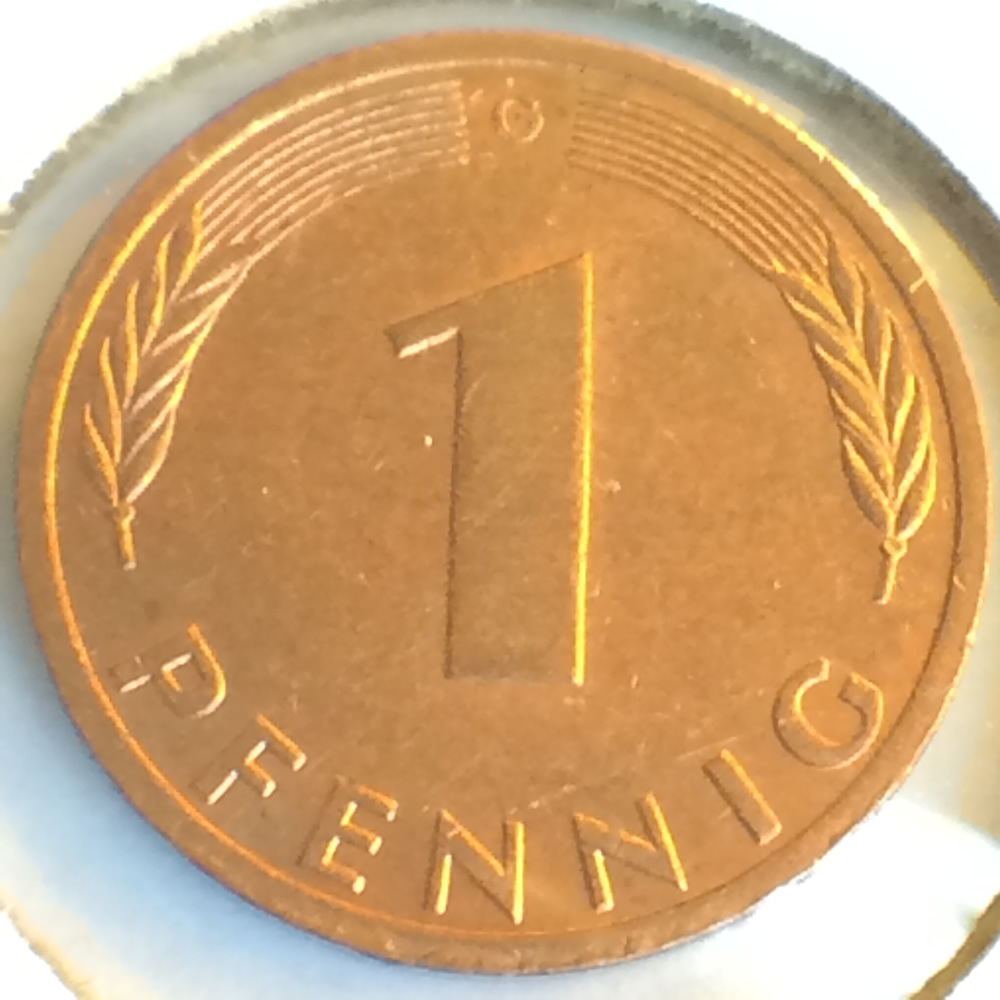 Germany 1992 G 1 Pfennig ( 1pf ) - Obverse