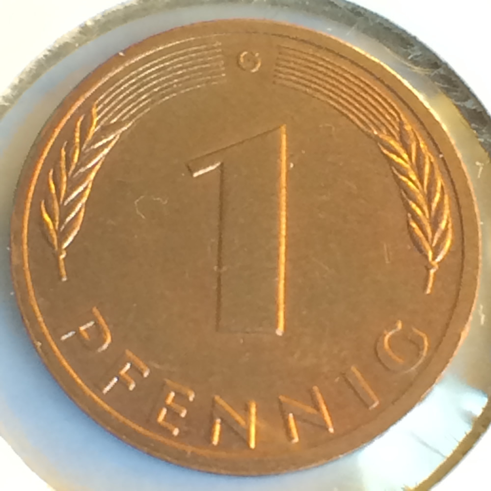 Germany 1991 G 1 Pfennig ( 1pf ) - Obverse