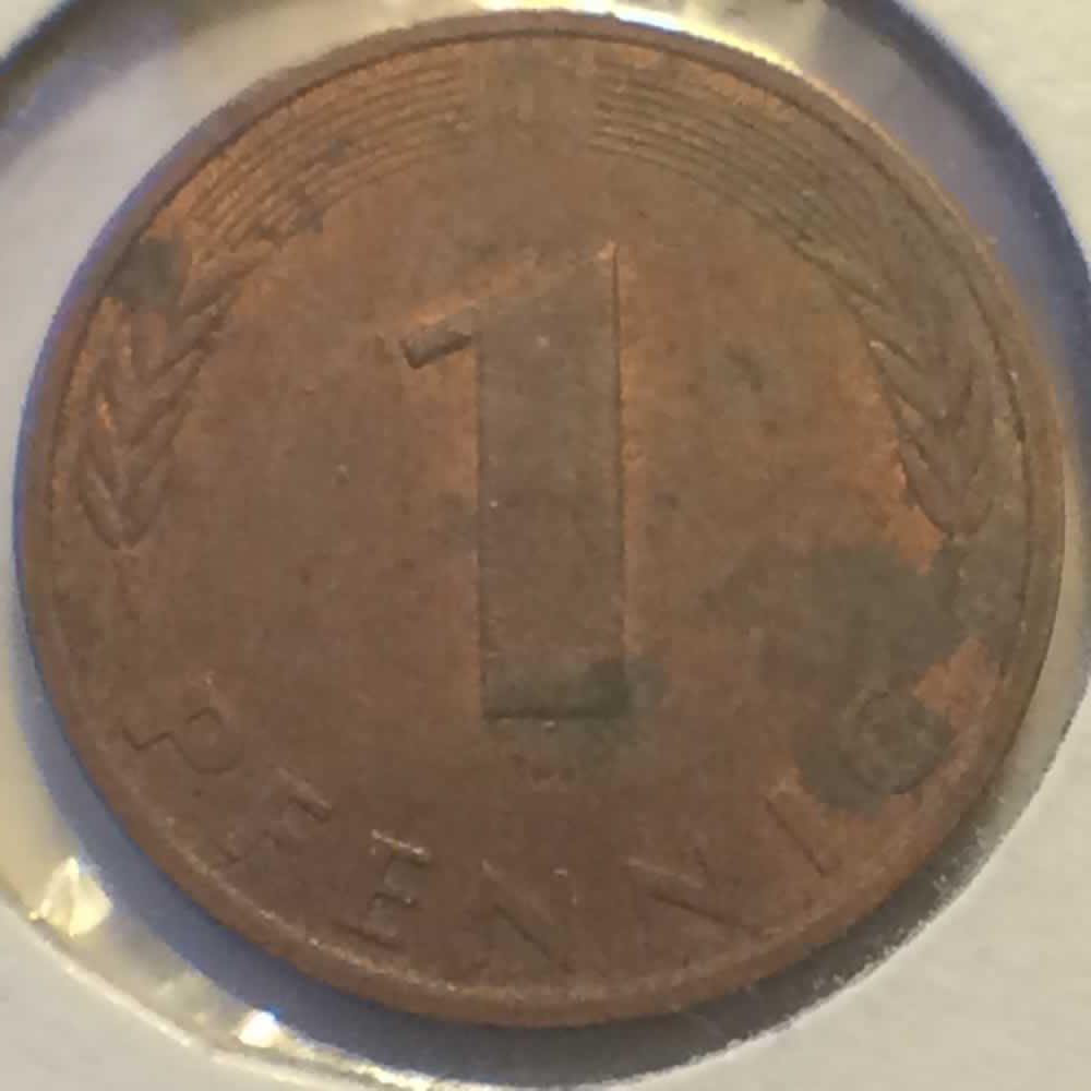 Germany 1981 J 1 pfennig ( 1pf ) - Obverse