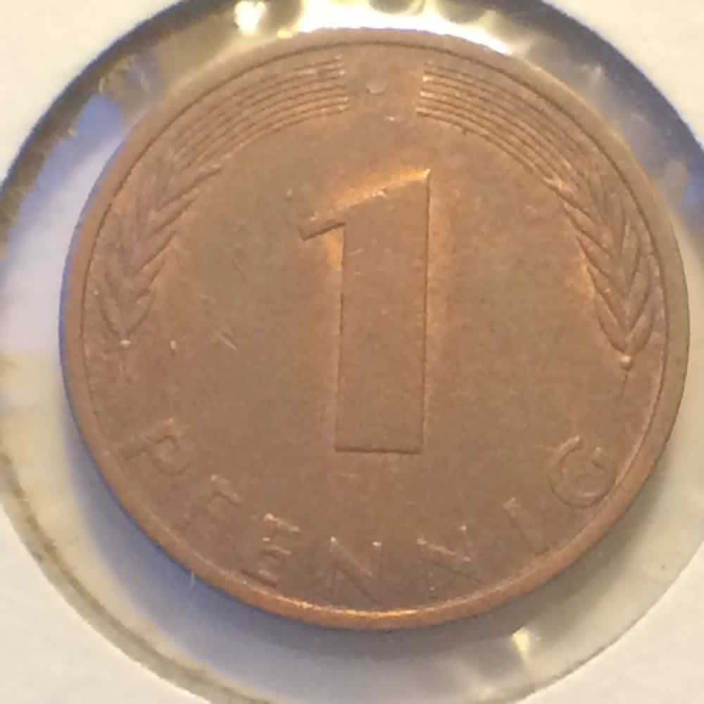 Germany 1974 J 1 pfennig ( 1pf ) - Obverse