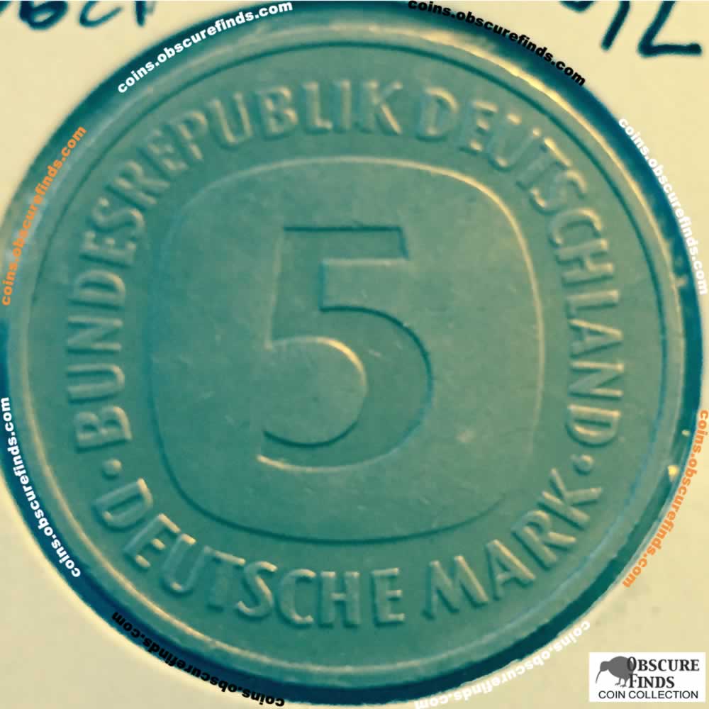 Germany 1984 G 5 Deutsche Mark ( DM 5 ) - Reverse