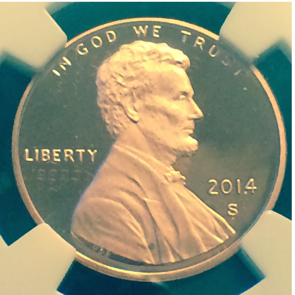 US 2014 S Union Shield Penny ( 1C ) - Obverse