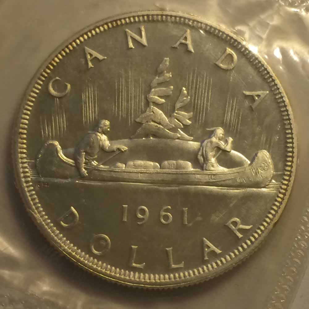 Canada 1961  Canadian Dollar RCM ( CS$1 ) - Reverse