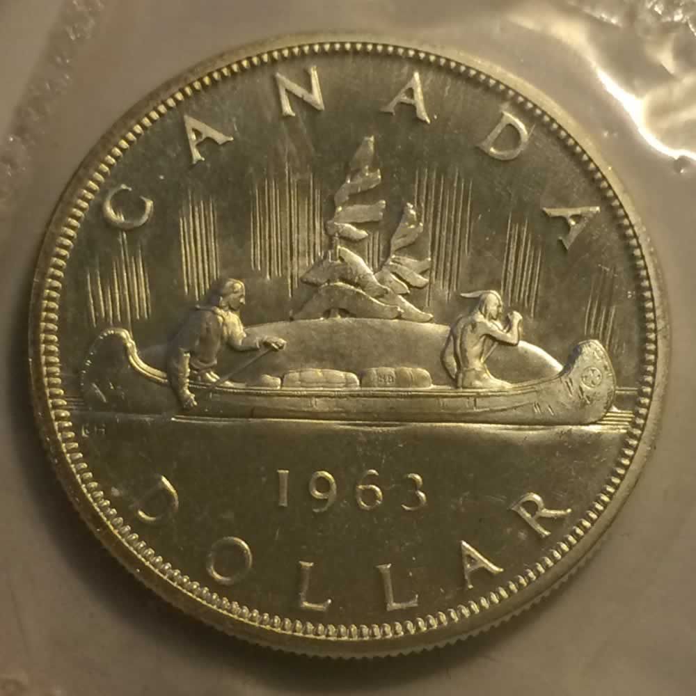 Canada 1963  Canadian Dollar RCM ( CS$1 ) - Reverse