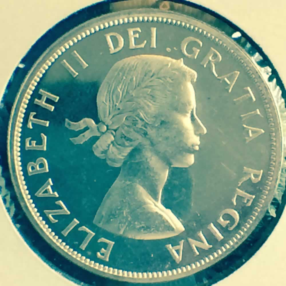Canada 1963  Voyageur Silver Dollar ( CS$1 ) - Obverse