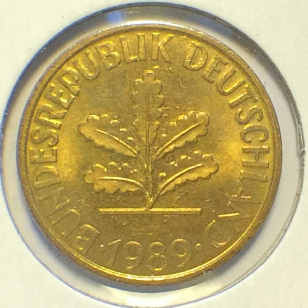 Germany 1989 G 10 Pfennig ( 10pf ) - Obverse