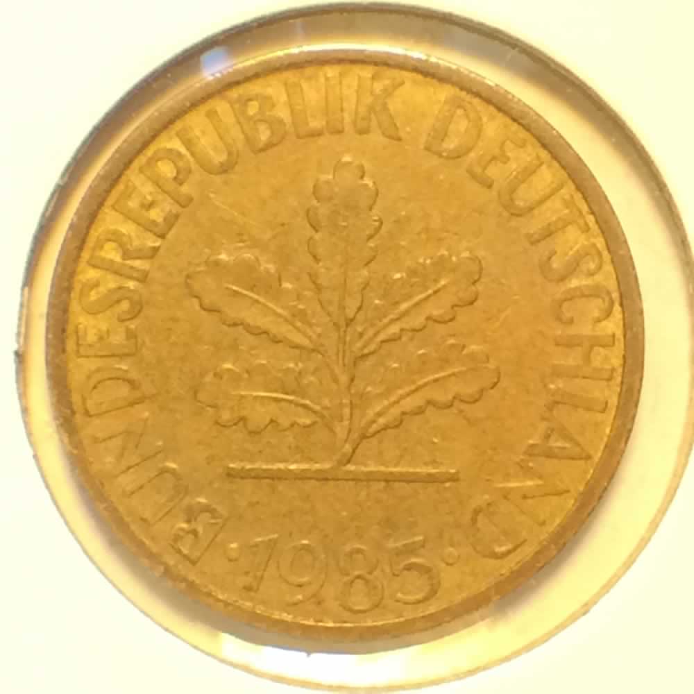 Germany 1985 D 10 Pfennig ( 10pf ) - Obverse