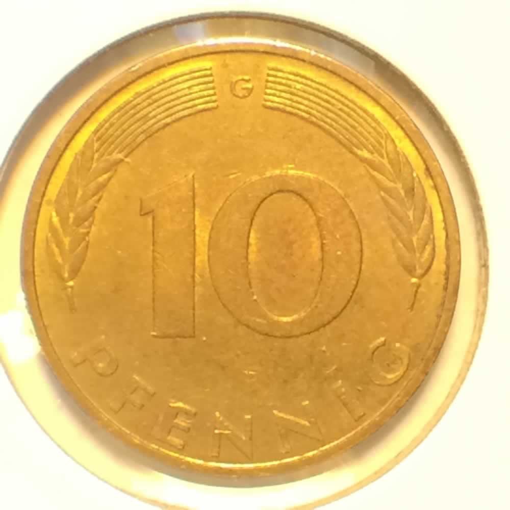 Germany 1983 G 10 Pfennig ( 10pf ) - Reverse