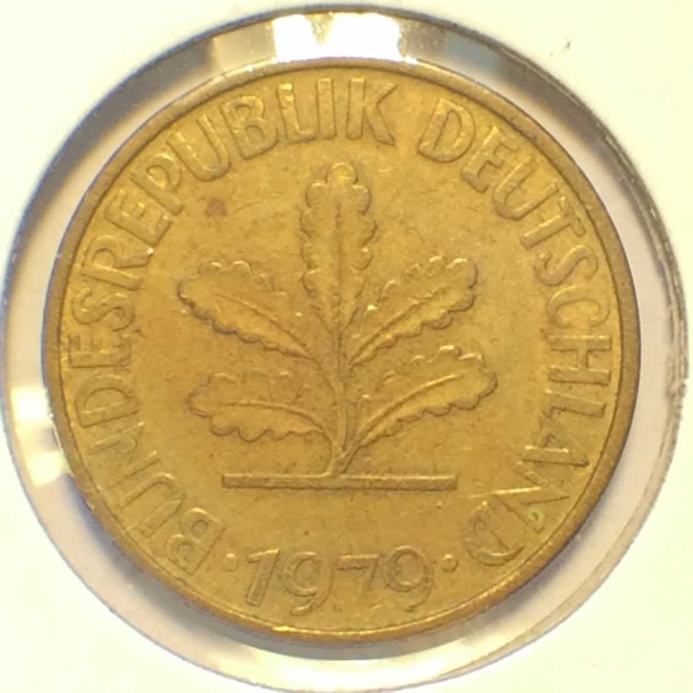 Germany 1979 D 10 Pfennig ( 10pf ) - Obverse