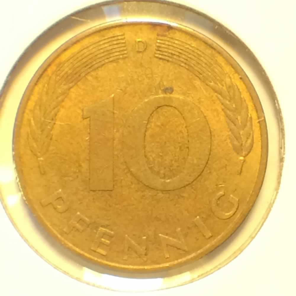 Germany 1976 D 10 Pfennig ( 10pf ) - Reverse