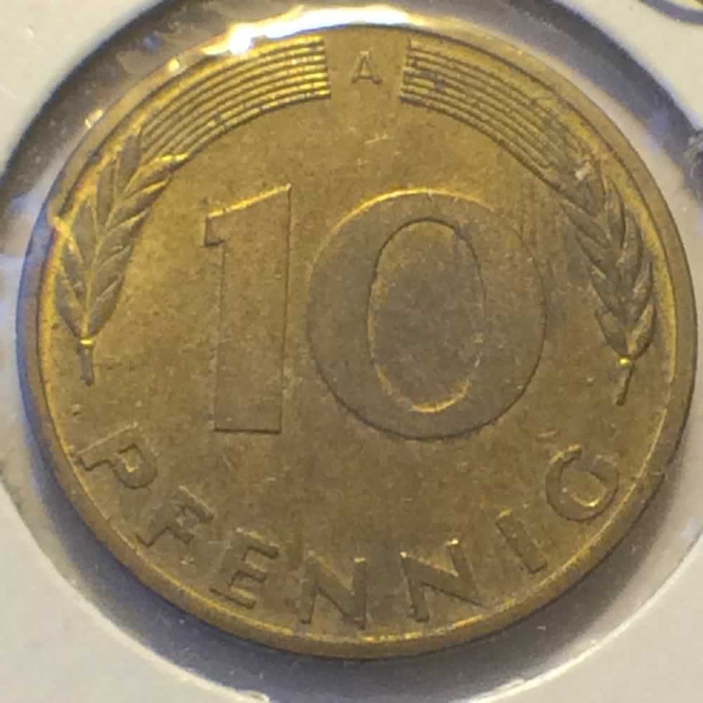 Germany 1994 A 10 pfennig ( 10pf ) - Obverse