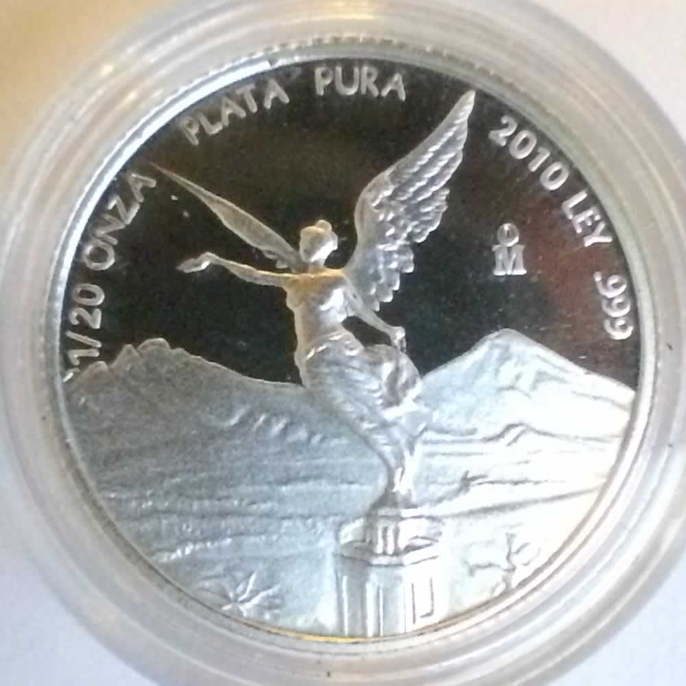Mexico 2010 Mo 20th Onza Proof Libertad ( 1/20ozt ) - Reverse